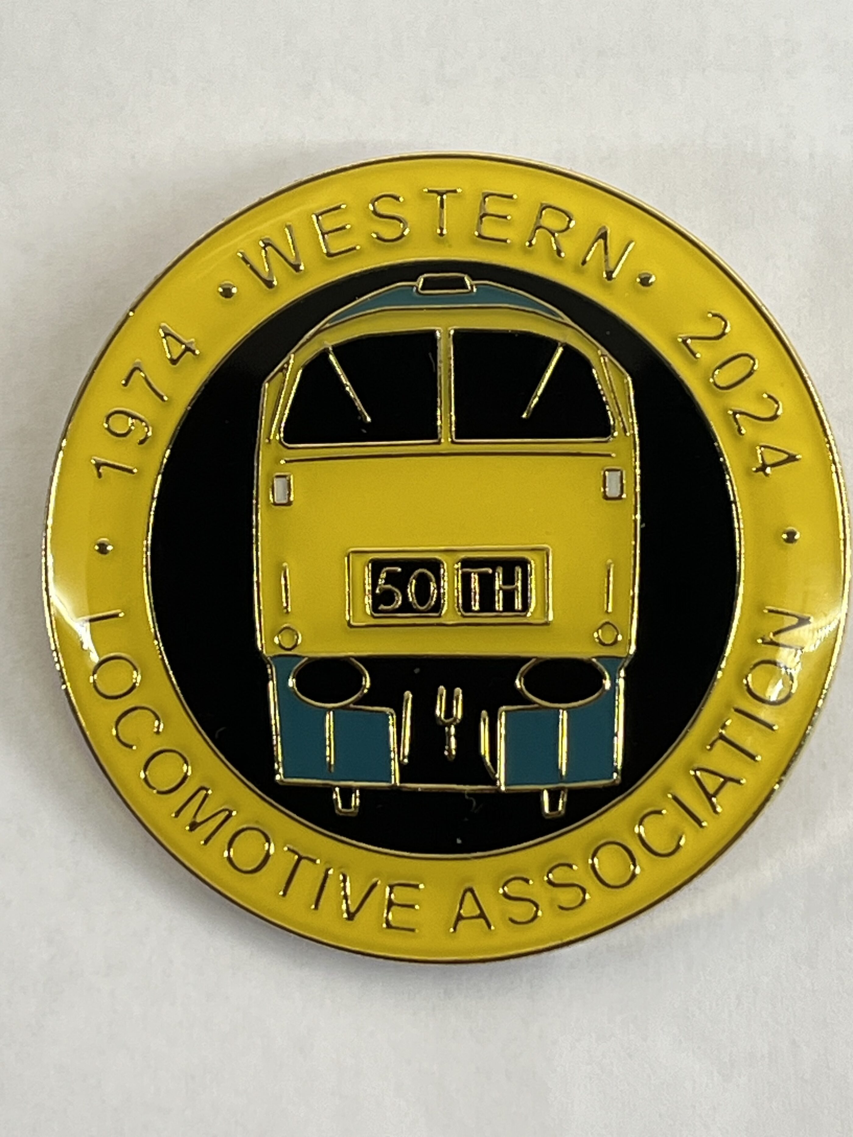 WLA 50th Anniversary Badge - Western Locomotive Association