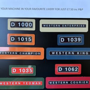Your own favourite Western Name and Numberplate Fridge Magnets