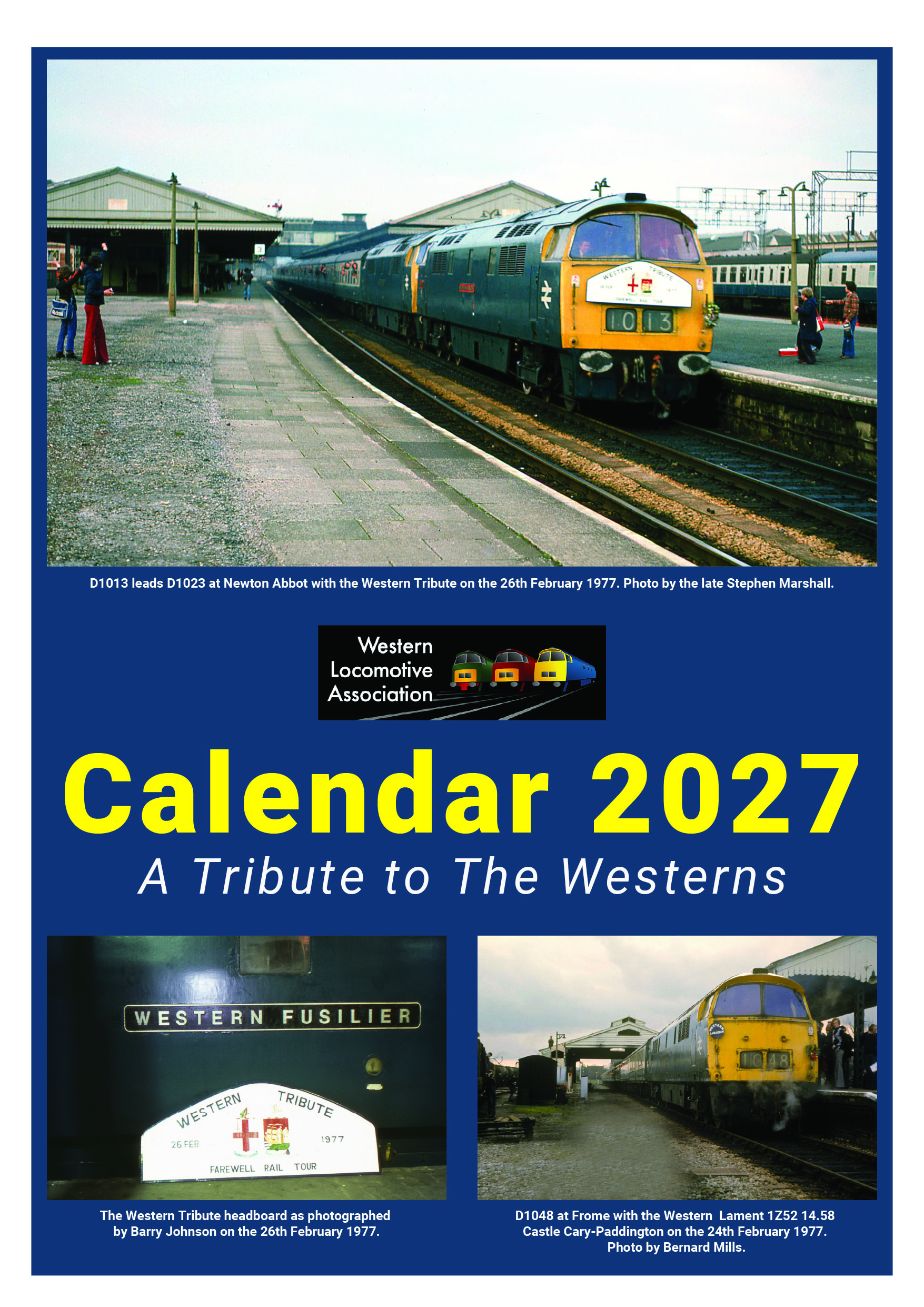 WLA 2027 A3 Wall Calendar - A Tribute to the Westerns